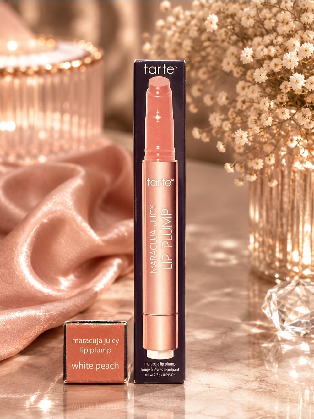 tarte Maracuja Juicy Lip Plump — White Peach Gloss